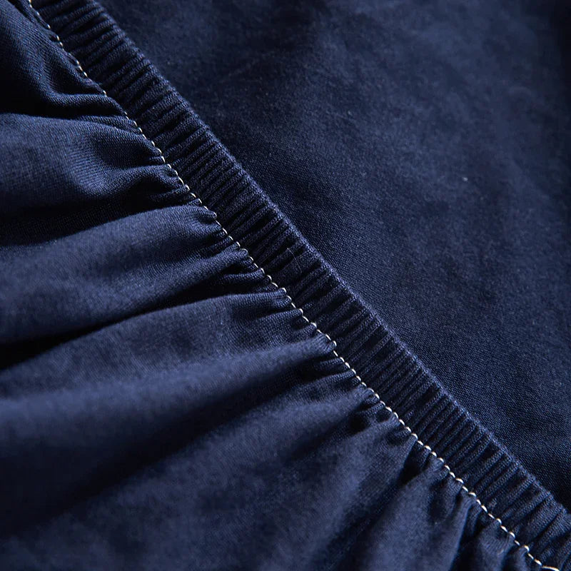 Housse de clic-clac Unie · Bleu marine · Extensible (vue 5)