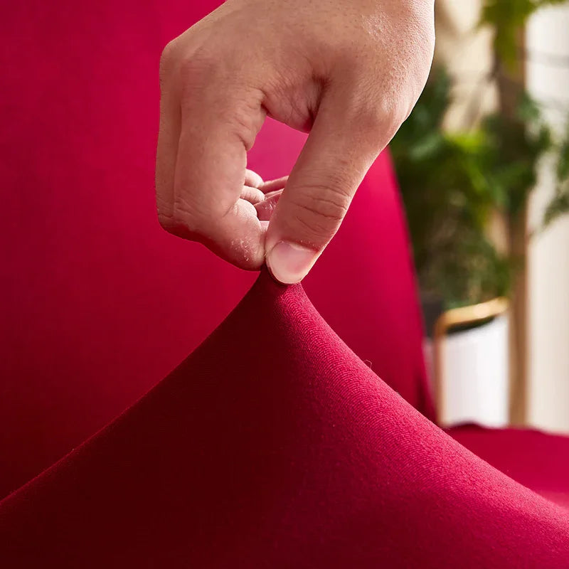 Housse de clic-clac Unie · Rouge · Extensible (vue 3)