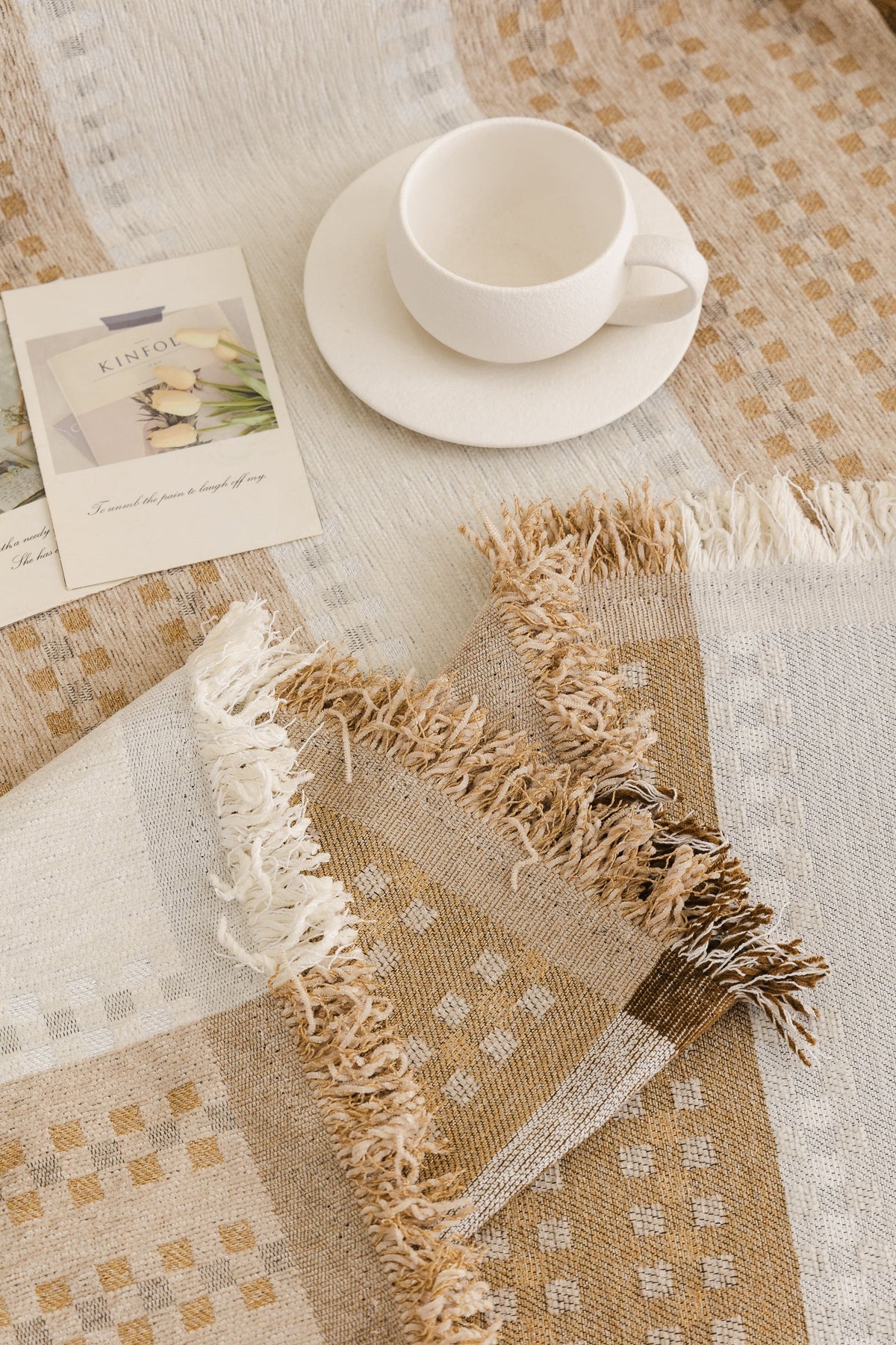 Plaid Casella · Marron (vue 6)