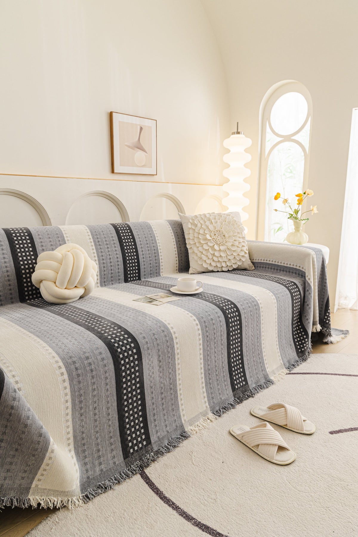 Plaid Casella · Gris
