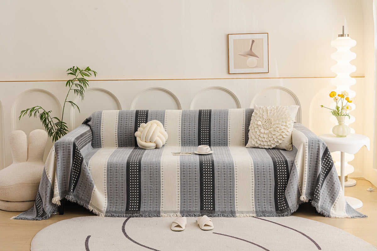 Plaid Casella · Gris (vue 7)