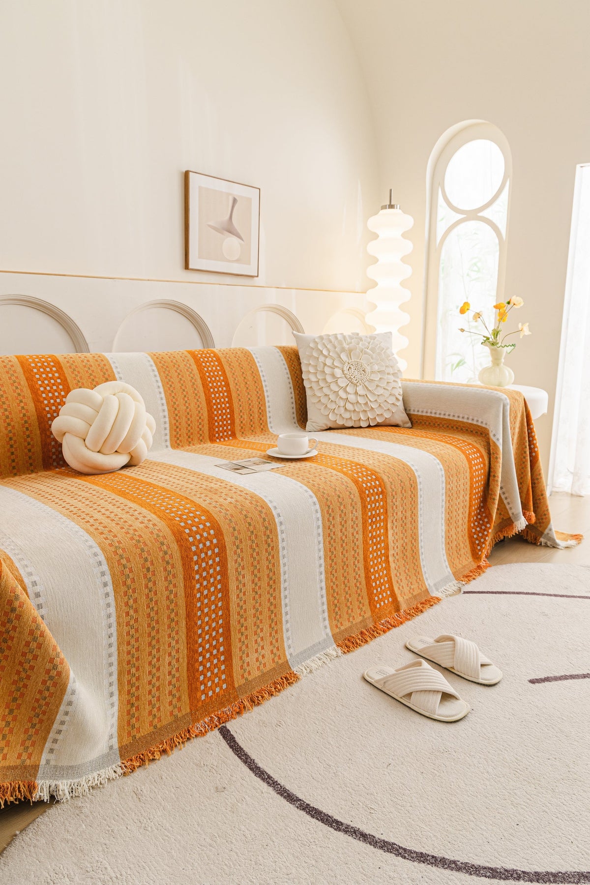 Plaid Casella · Orange