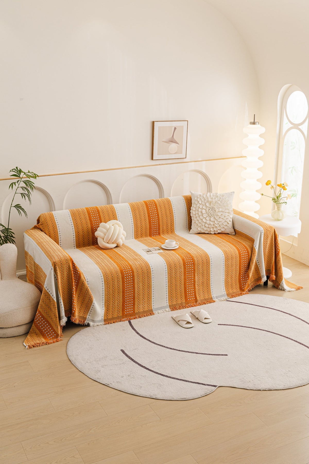 Plaid Casella · Orange (vue 2)