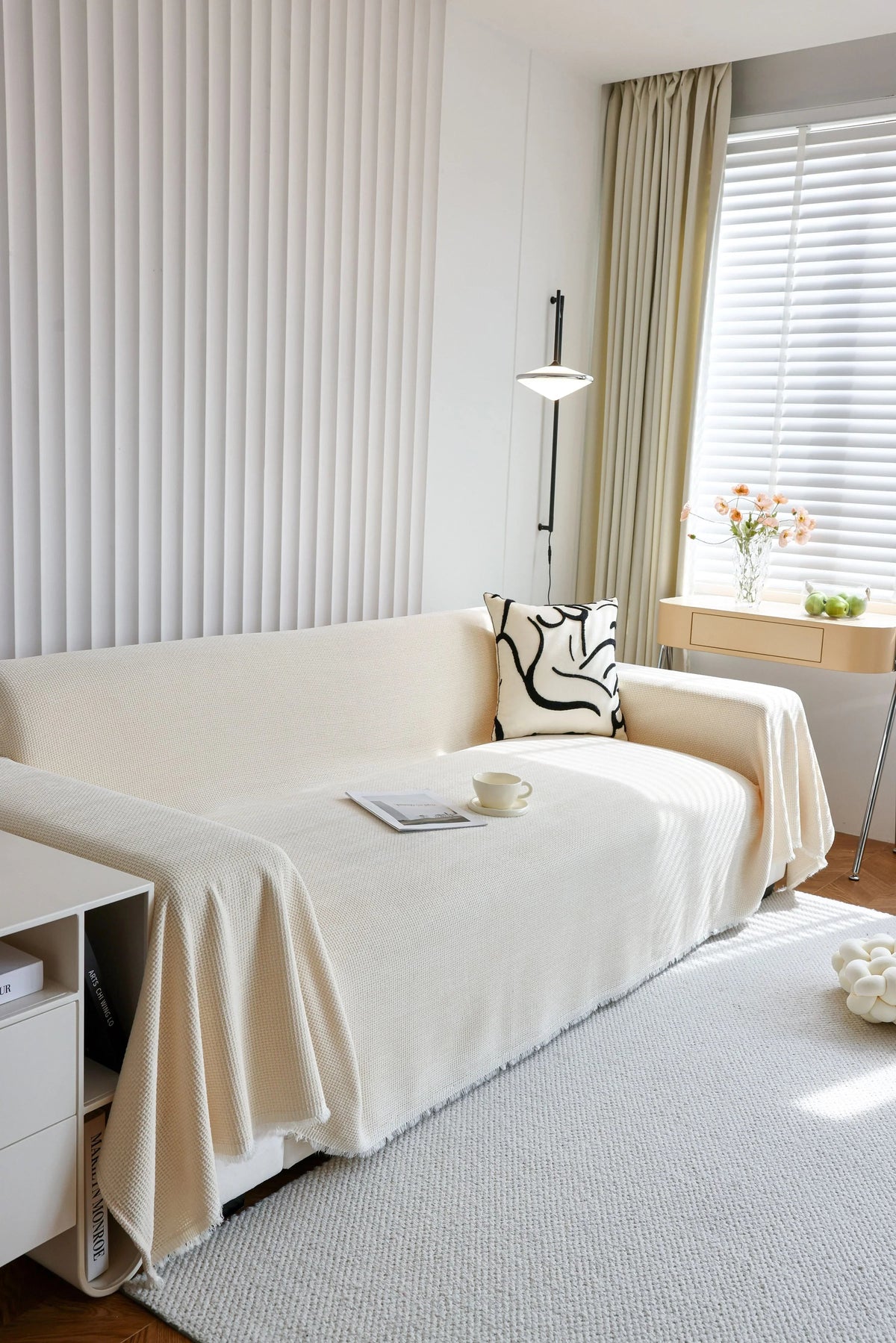 Jeté de canapé Coveri · Beige (vue 2)