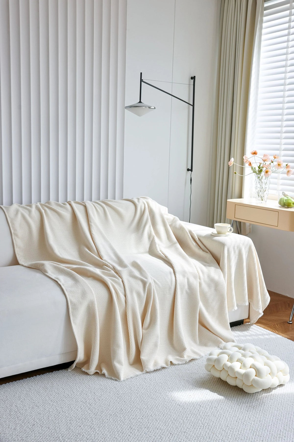 Jeté de canapé Coveri · Beige (vue 4)