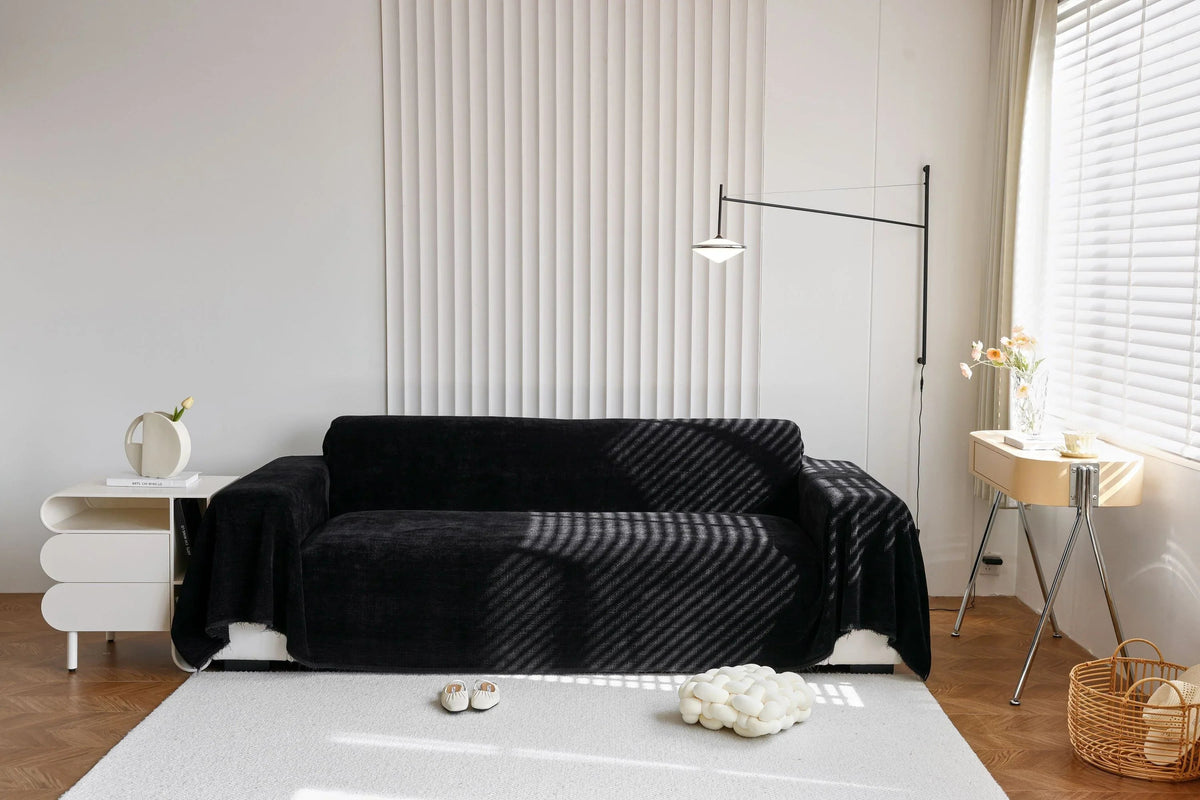 Jeté de canapé Coveri · Noir