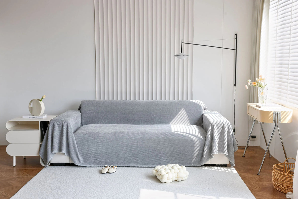Jeté de canapé Coveri · Gris clair