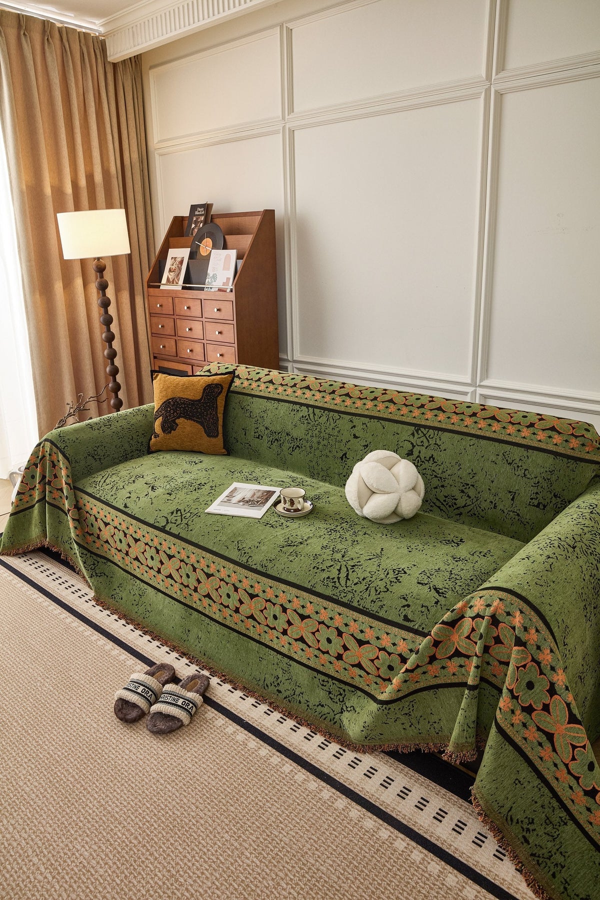 Plaid Elaris · Vert olive