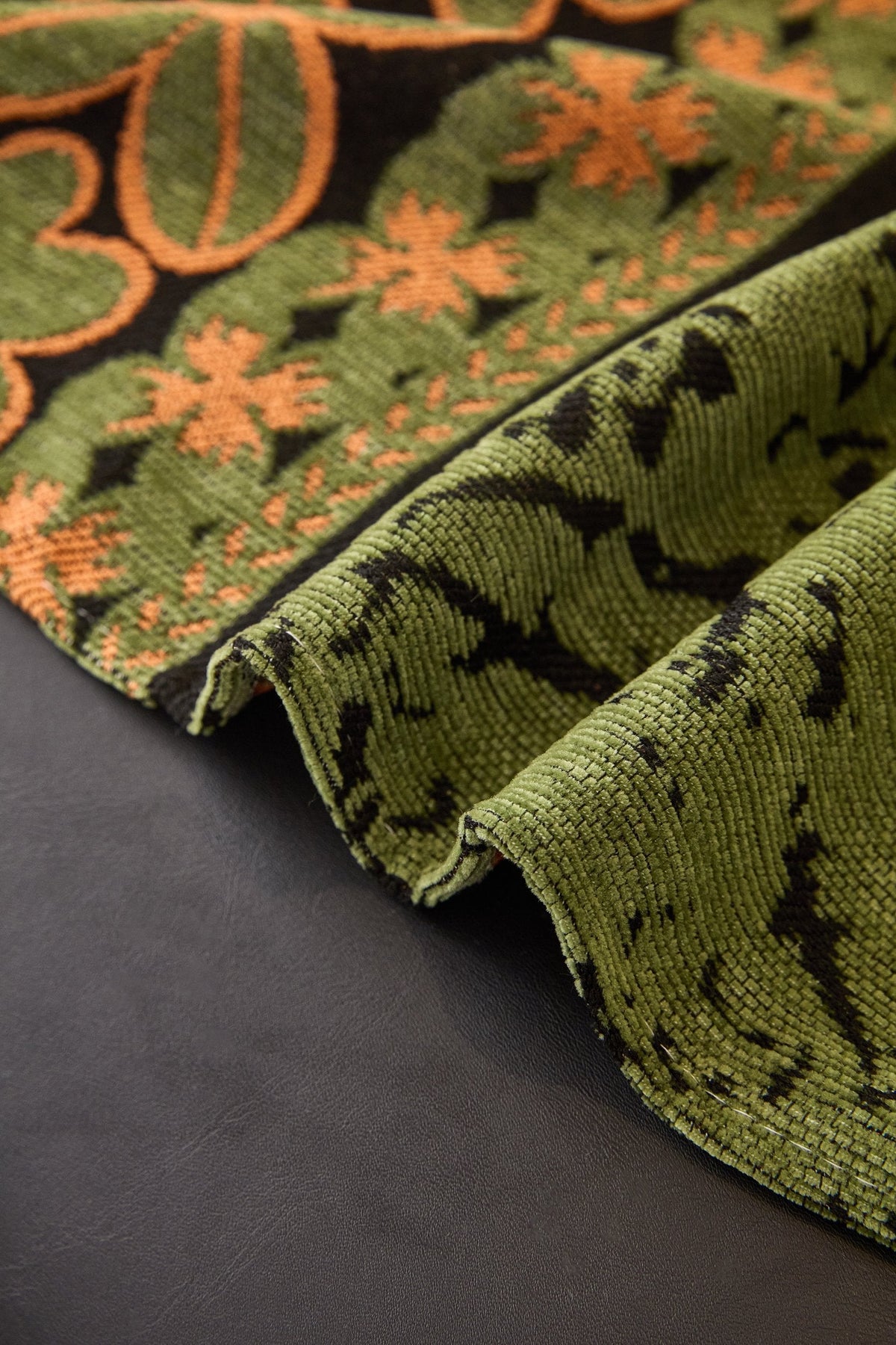 Plaid Elaris · Vert olive (vue 8)