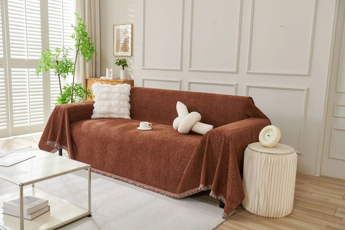 Plaid Elligate · Chocolat (vue 2)