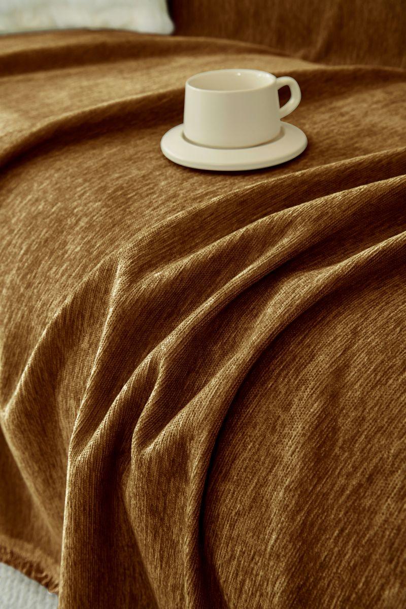 Plaid Elligate · Marron foncé (vue 4)