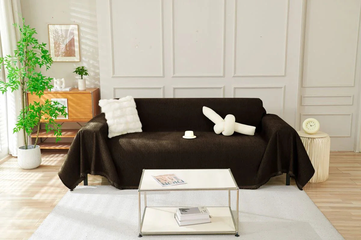 Plaid Elligate · Chocolat foncé