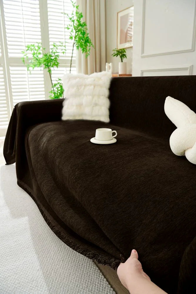Plaid Elligate · Chocolat foncé (vue 3)