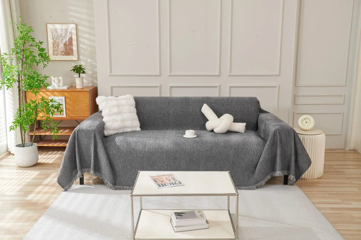 Plaid Elligate · Gris foncé