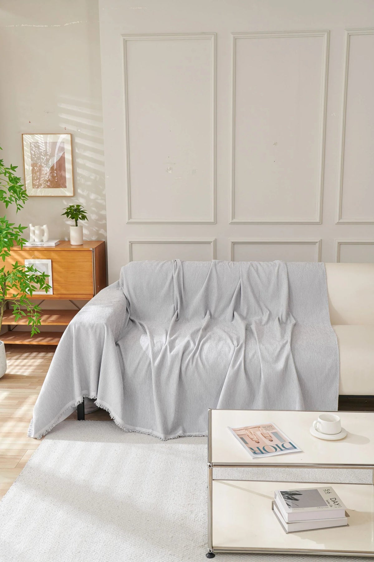 Plaid Elligate · Gris clair (vue 5)