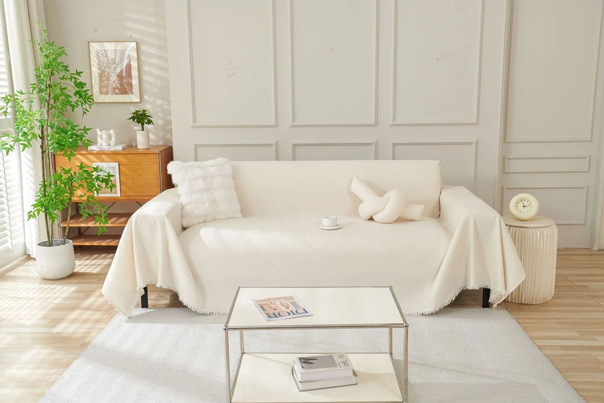 Plaid Elligate · Blanc cassé