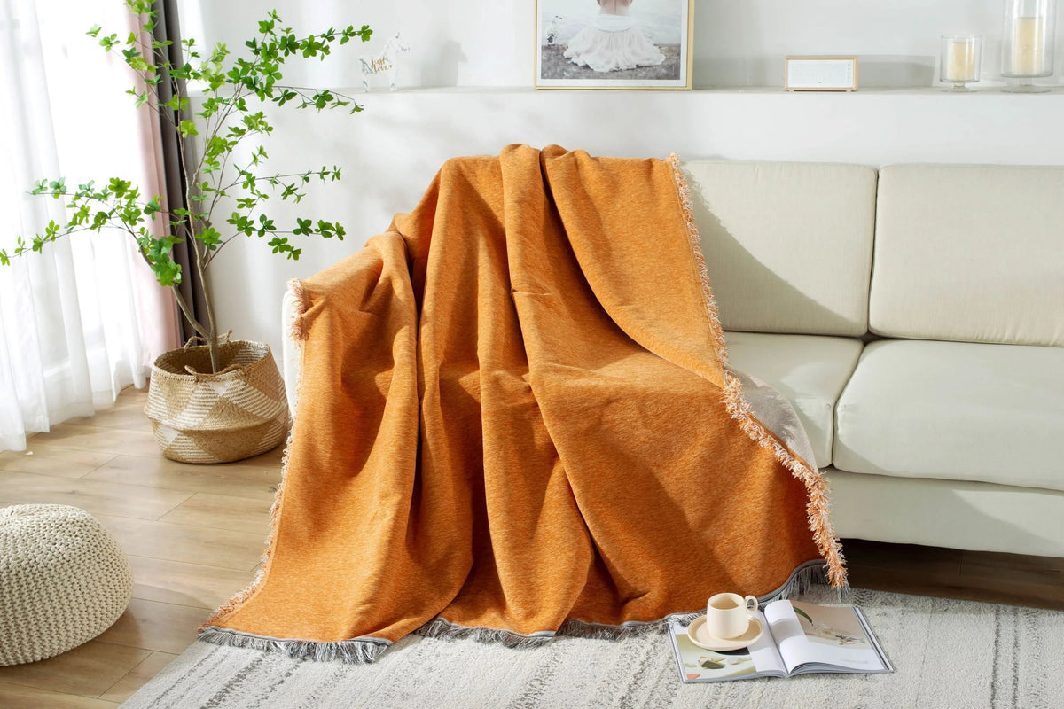 Plaid Elligate · Orange (vue 5)