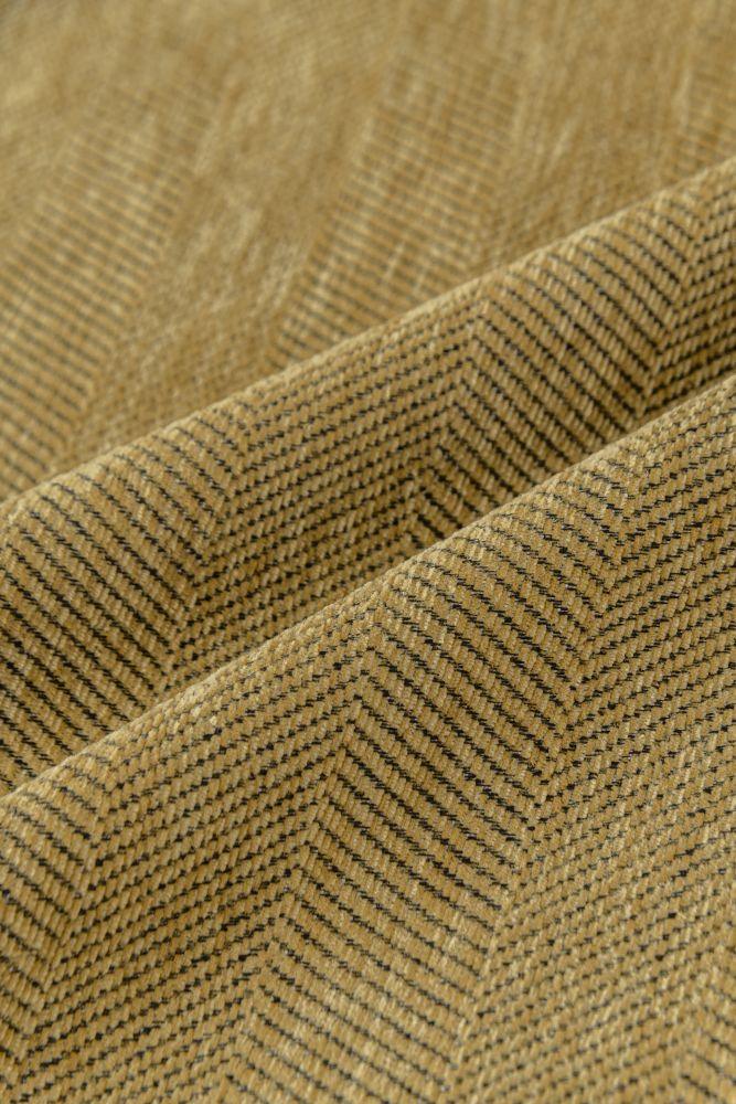 Plaid Herpome · Jaune moutarde (vue 4)
