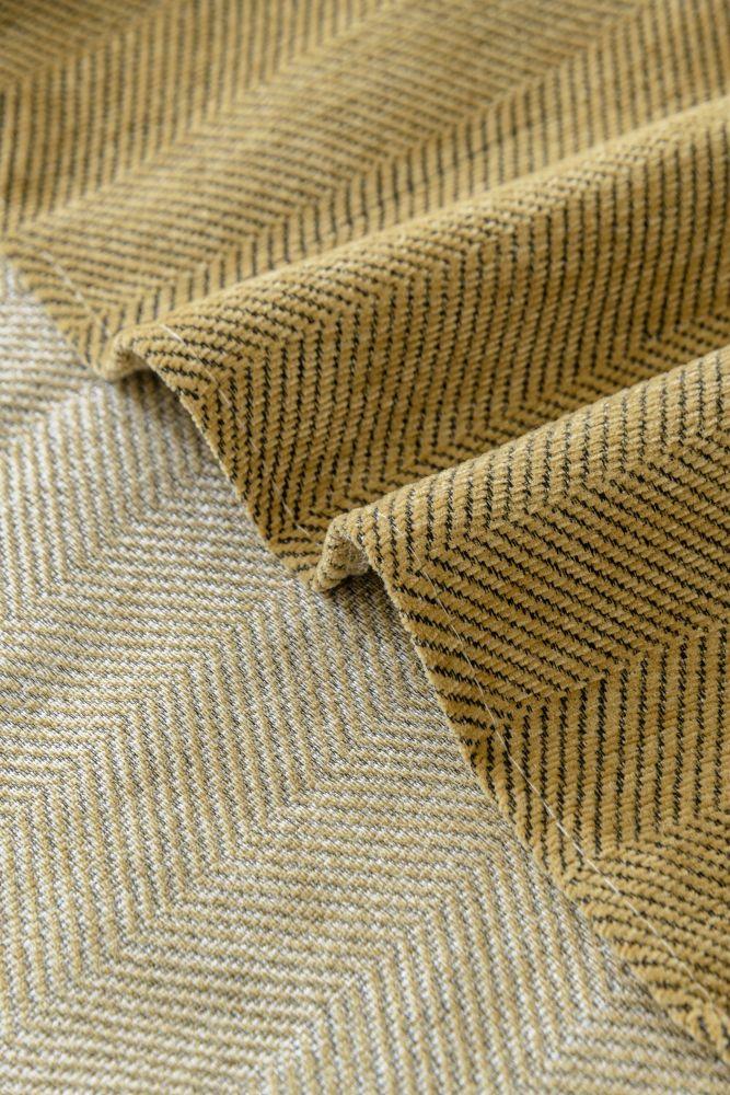 Plaid Herpome · Jaune moutarde (vue 6)