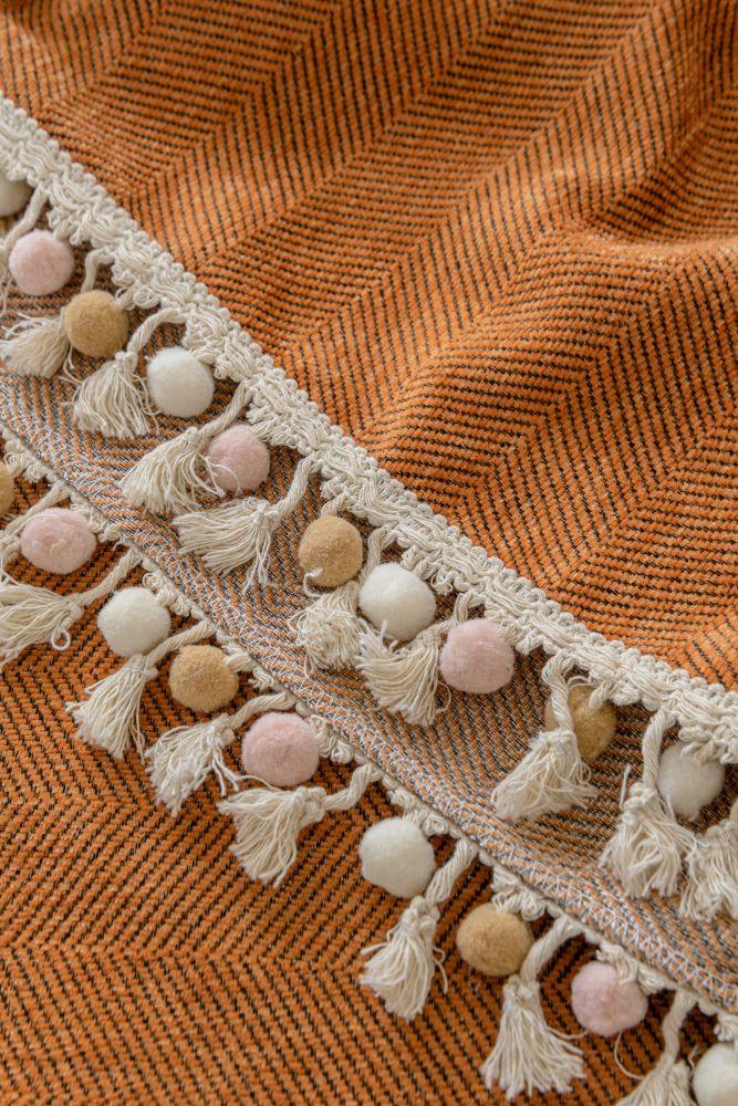 Plaid Herpome · Rouille (vue 6)