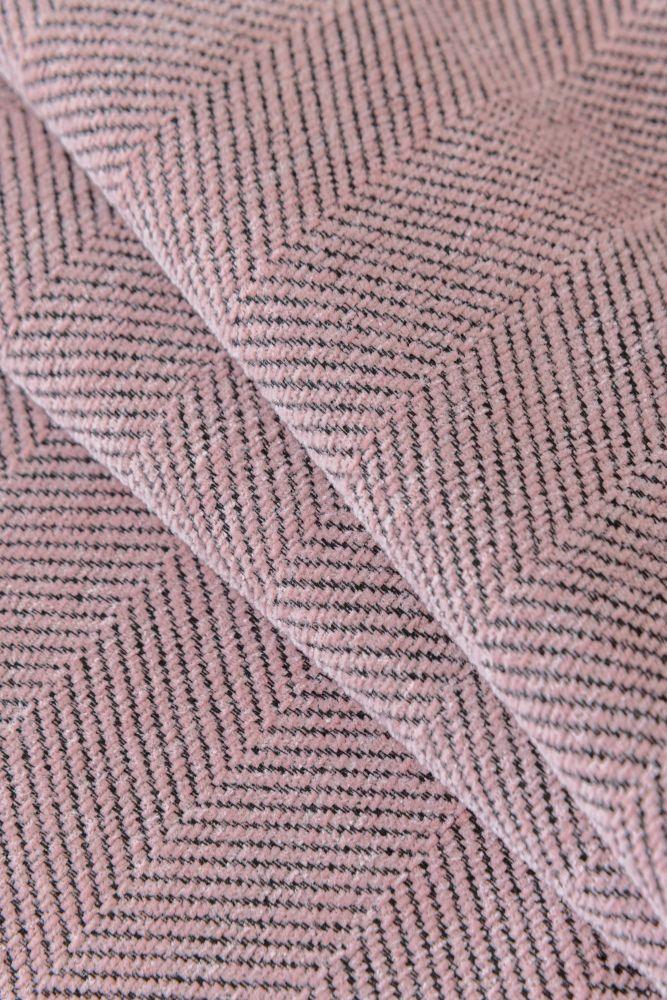 Plaid Herpome · Vieux rose (vue 8)
