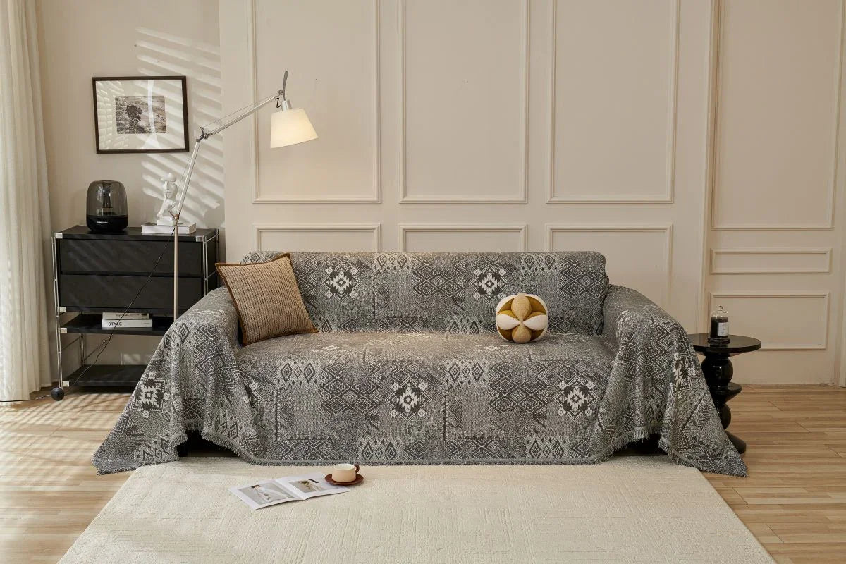 Jeté de canapé Melareve · Gris charbon