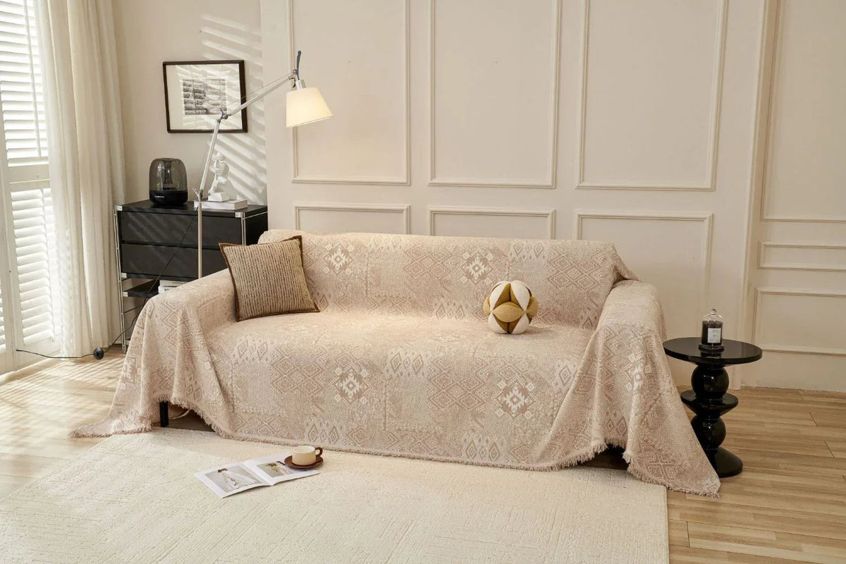 Jeté de canapé Melareve · Beige clair
