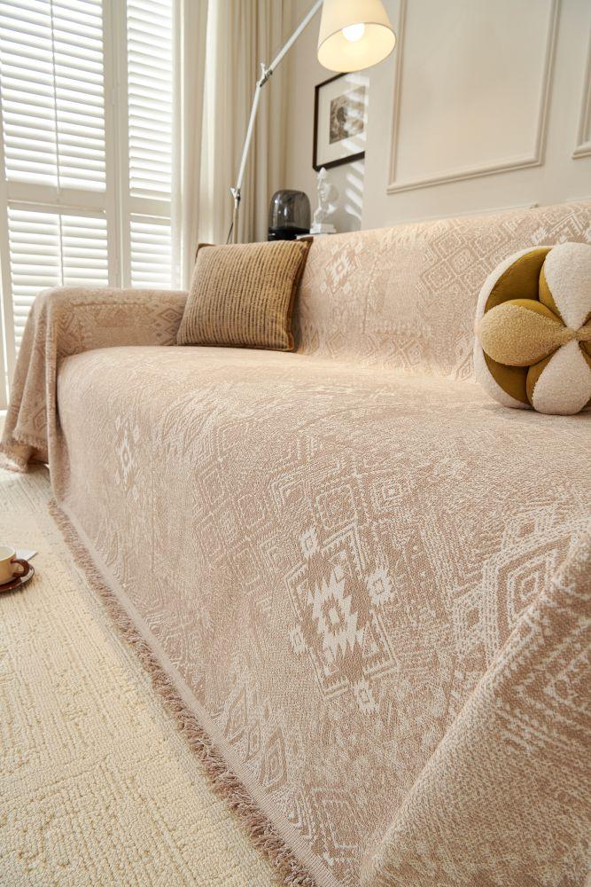 Jeté de canapé Melareve · Beige clair (vue 3)