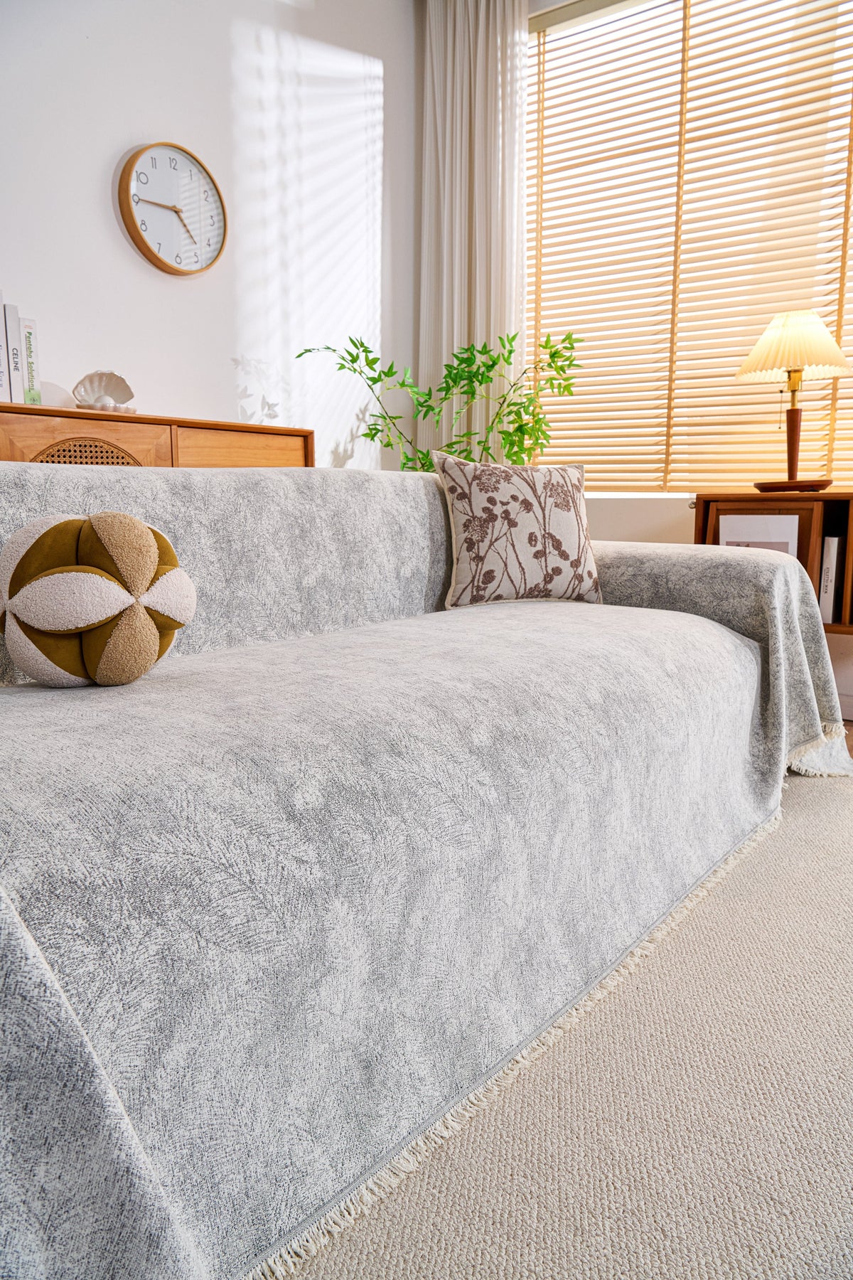 Plaid Mistara · Gris perle