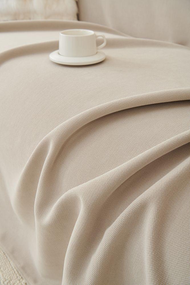 Jeté de canapé Norka · Beige clair (vue 3)