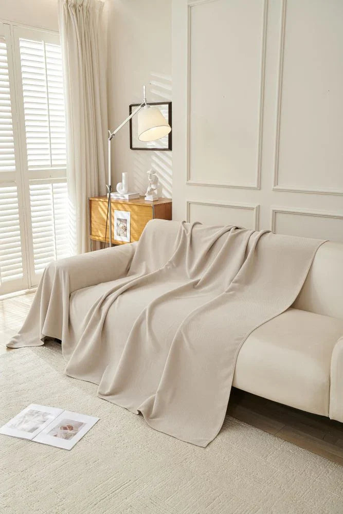 Jeté de canapé Norka · Beige clair (vue 4)
