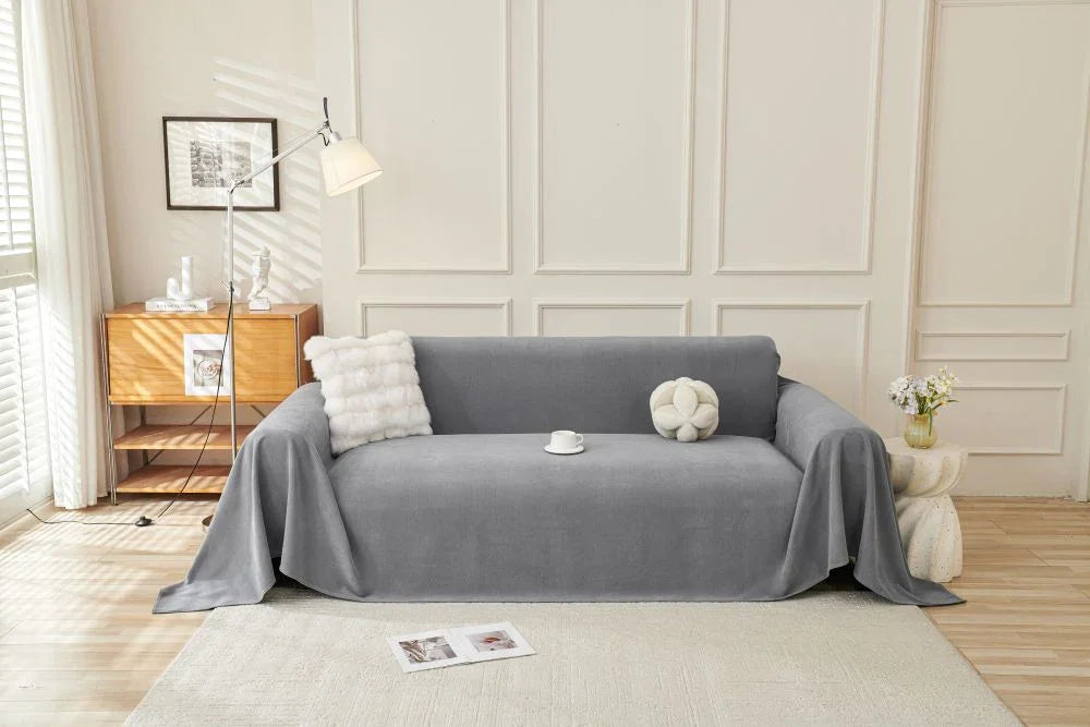Jeté de canapé Norka · Gris ardoise