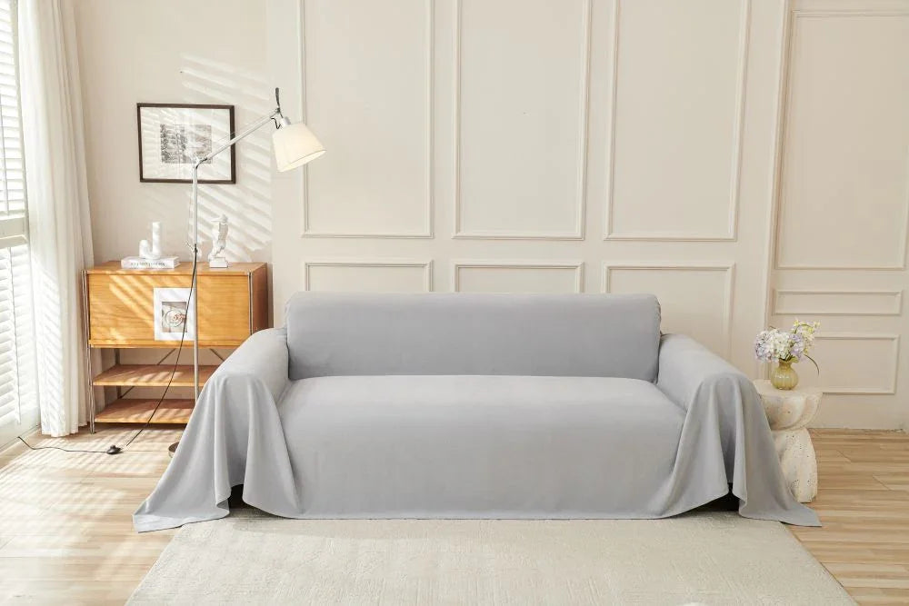 Jeté de canapé Norka · Gris argenté