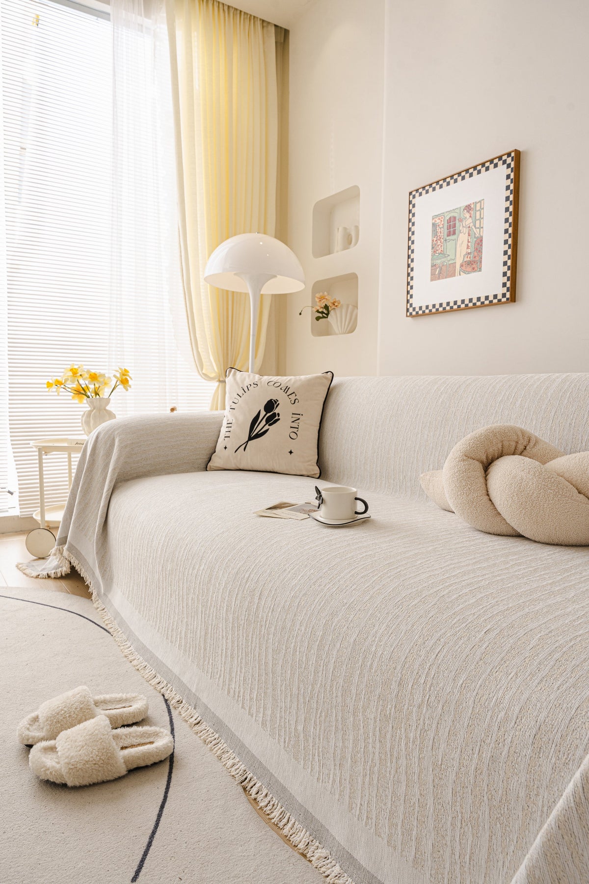 Plaid Serena · Beige