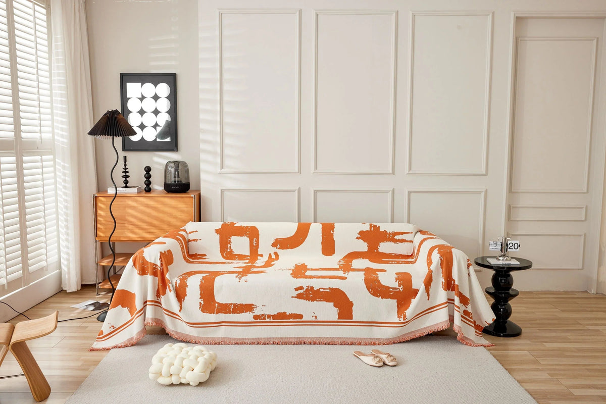 Jeté de canapé Skymoore · Orange