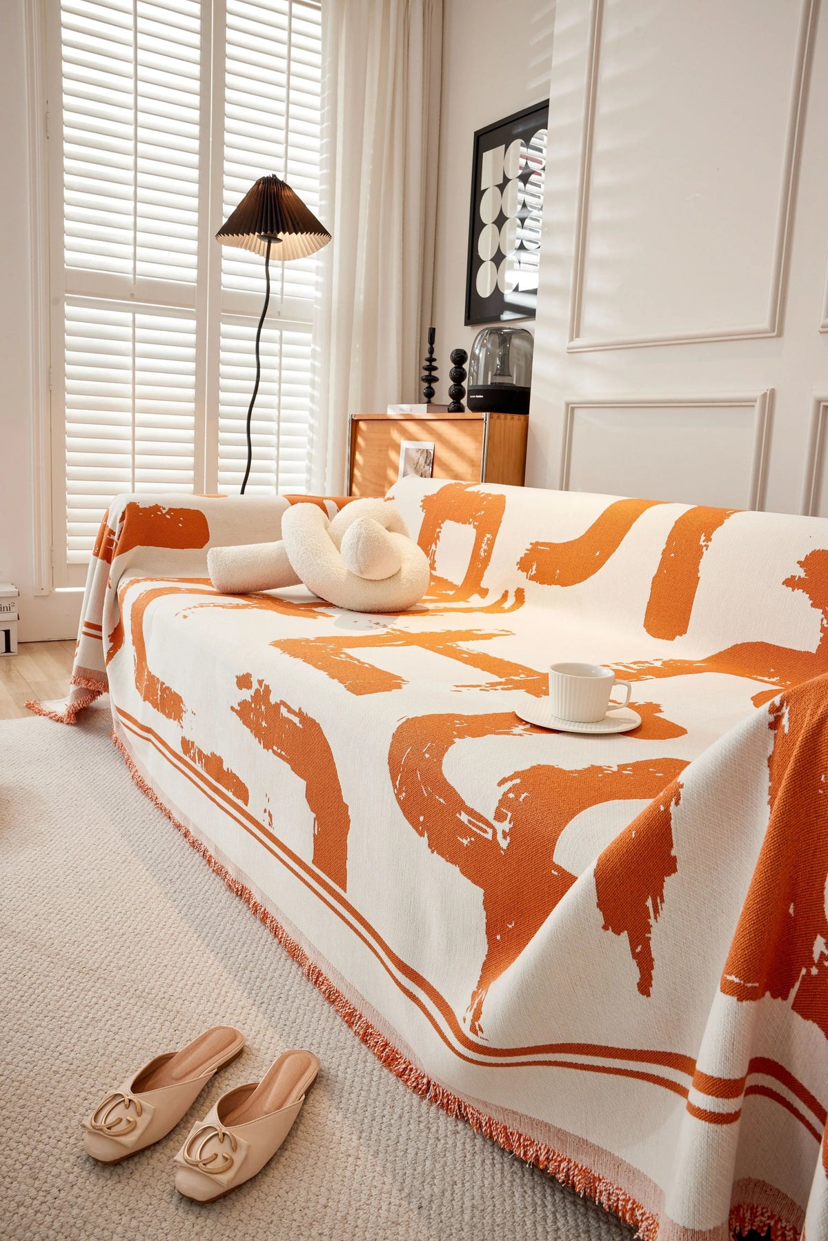 Jeté de canapé Skymoore · Orange (vue 3)