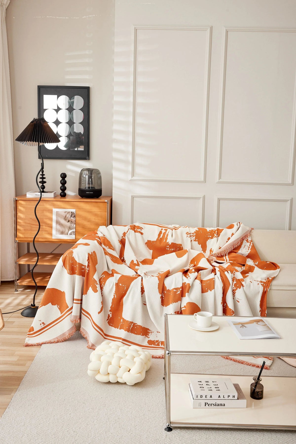 Jeté de canapé Skymoore · Orange (vue 4)
