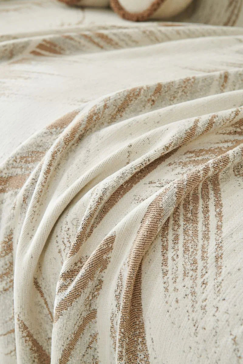 Jeté de canapé Yeluxe · Beige (vue 6)