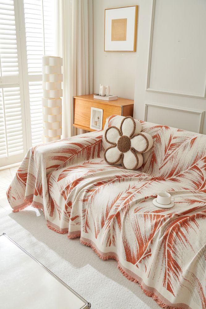Jeté de canapé Yeluxe · Terracotta (vue 4)